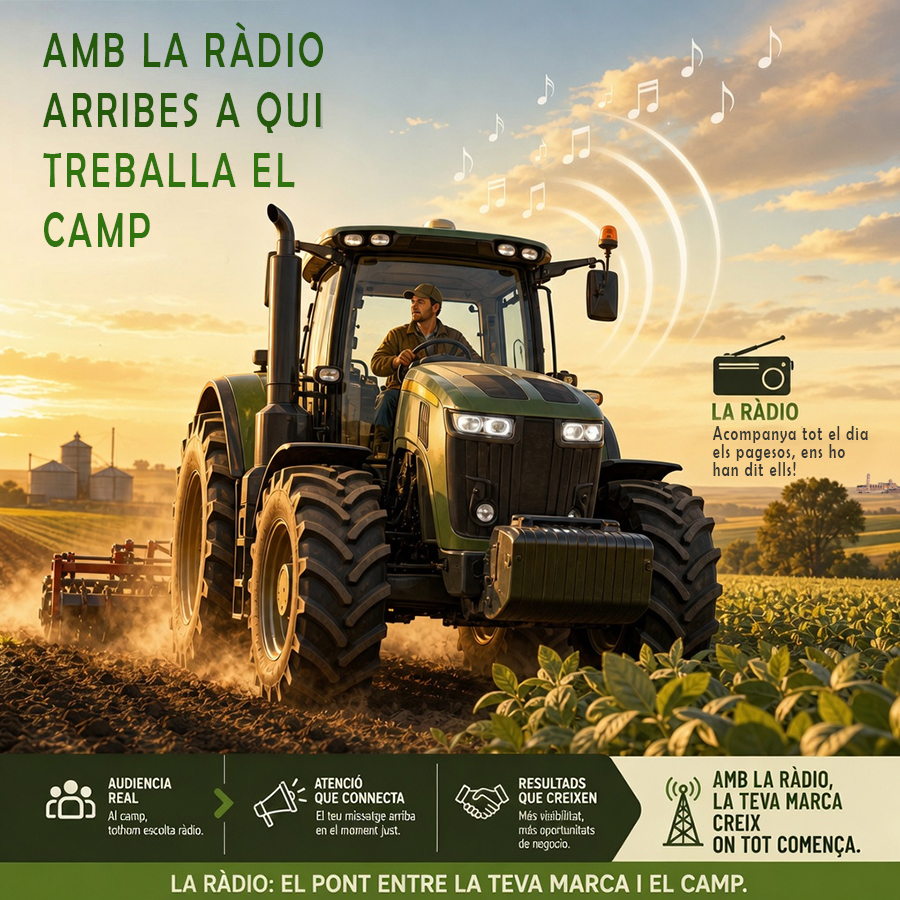 LES EMISSORES DE
RADIO MÉS ESCOLTADES
AL TRACTOR